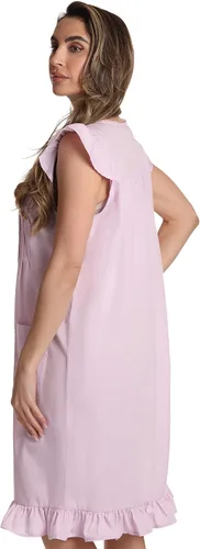 Vista 2 de Dreamcrest - Vestido de pijama sin mangas para mujer, diseño floral, 100% de algodón, para verano