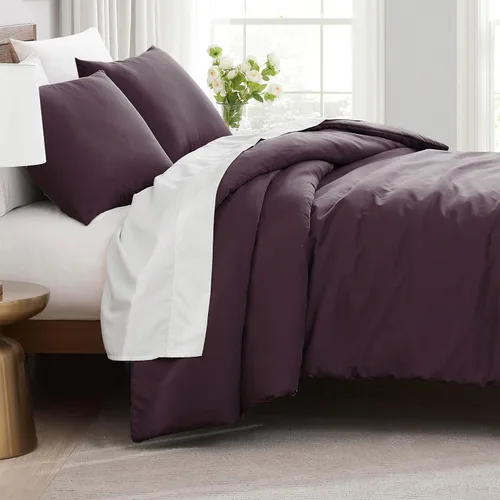 Vista 47 de Southshore Fine Living, Inc. Juego de funda de edredón tamaño extra grande individual/XL, ropa de cama de microfibra cepillada premium de fácil
