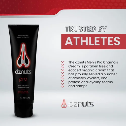 Vista 7 de dznuts Men's Pro Chamois Cream, Anti -Chafing Cream for Saddle Sores, Chafing, Rubbing, Inner Thighs Friction for Cyclists, Runners, Triathletes