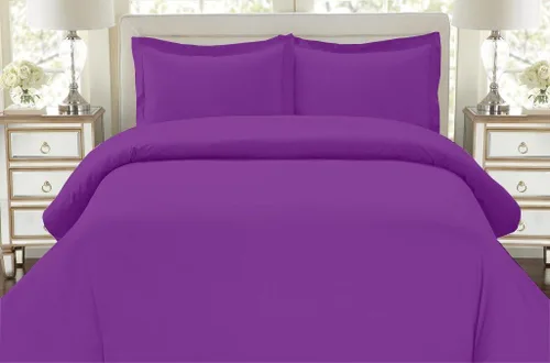 Vista 10 de LINEN HOUSE Hotel Collection Bedding's 550 hilos 100% algodón egipcio individual damasco sólido 3 piezas