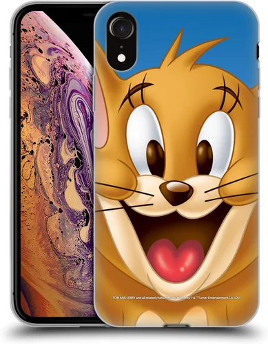 Vista 85 de Head Case Designs Funda de gel de cara completa con licencia oficial de Tom y Jerry Jerry [protección de grado militar] compatible con Apple iPhone
