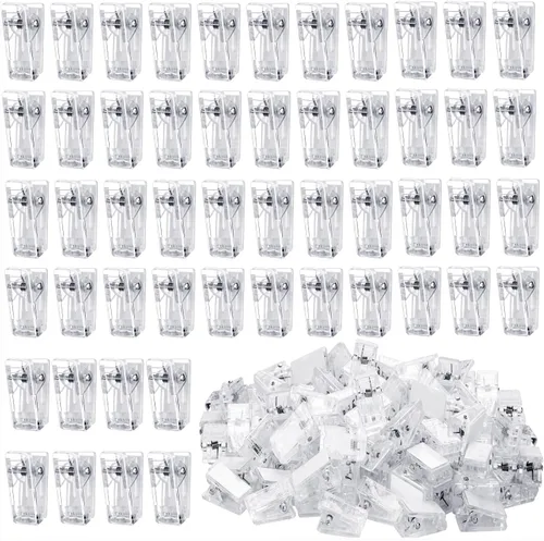 Vista 9 de Clips adhesivos para colgar, 25 clips de tapiz para colgar en la pared y organizar tarjetas