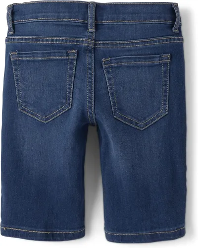 Vista 3 de The Children's Place Girls Denim Skimmer Jean Shorts, 2 Pack