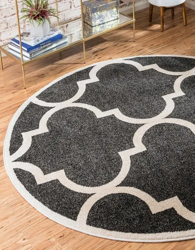 Vista 23 de Unique Loom Trellis Collection - Alfombra marroquí de celosía gris (7' 0 pies x 10' 0 pies)
