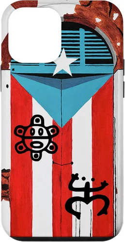 Vista 16 de Funda con diseño de bandera de Puerto Rico Coqui Sun Taíno, Boricua Pride Cover Case para iPhone 17