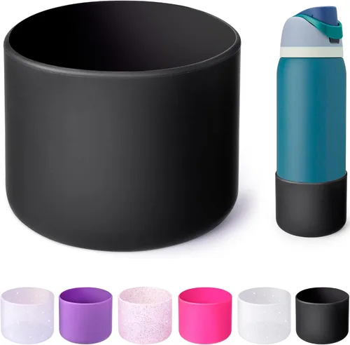 Vista 62 de Funda de Silicona para Botella de Agua Owala de 24oz, Manga Protectora Antideslizante Brillante para Botella de Agua Owala que Protege las Botellas