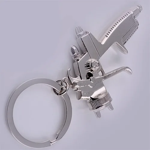 Vista 7 de Llavero de pistola de agua de metal para lavado de coches, modelo de pistola de agua a presión, llavero colgante de regalo de fiesta (1,1)