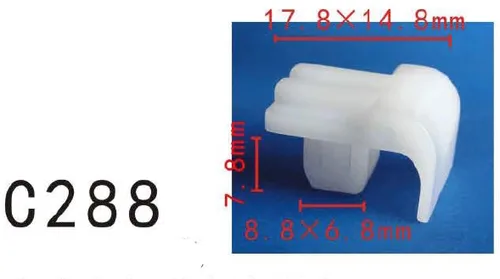 Vista 93 de Autobahn88 - Clip de remache tipo push-in para parachoques, compatible con Renault (OEM: 054000001R) (Paquete de 20)