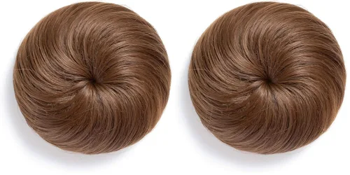 Vista 24 de Onedor Extensión de Cabello Fibra Sintética Chignon Donut Moño Peluca (10)