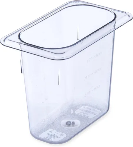 Vista 13 de Carlisle FoodService Products StorPlus - Recipiente de almacenamiento de alimentos de tamaño 1/9 para servir y almacenar alimentos fríos o Negro