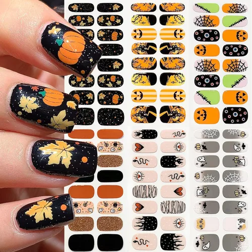 Vista 10 de 8 hojas de tiras de uñas de gel de color sólido, calcomanías autoadhesivas para uñas de los pies, exquisitas calcomanías de envoltura completa
