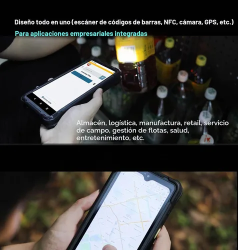 Vista 6 de Vanquisher Tablet PC resistente de 6.5 pulgadas, Windows 11 IOT Enterprise OS, PDA de mano con escáner de código de barras Honeywell N4680, NFC