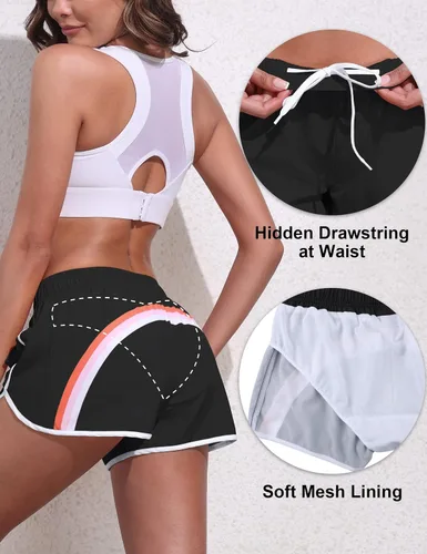 Vista 3 de Rocorose Traje de baño para mujer, de secado rápido, con cordón, para verano, playa, traje de baño con bolsillos