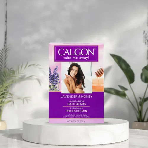 Vista 8 de Calgon Cuentas de baño ultra hidratantes, lavanda y miel, 30 onzas