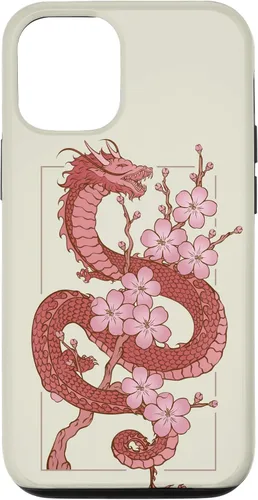 Vista 26 de iPhone 16 Japanese Dragon in Cherry Blossom Case