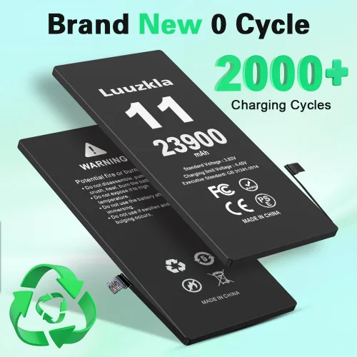Vista 5 de Nueva batería de 23900 mAh compatible con iPhone 11, batería de repuesto de gran capacidad compatible con iPhone 11, con kits de herramientas