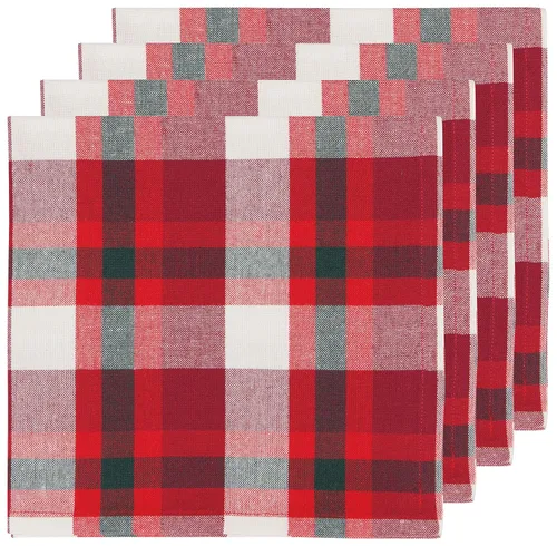 Vista 7 de Now Designs Second Spin Recycled Collection - Servilletas de 20 x 20 pulgadas (juego de 4 unidades), diseño de cuadros Buffalo