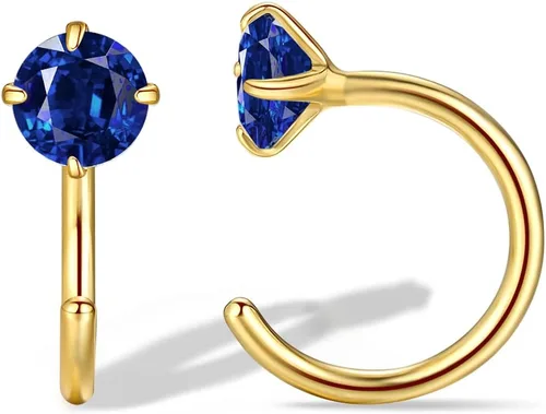 Vista 15 de Aretes pequeños de plata de ley 925 para mujer
