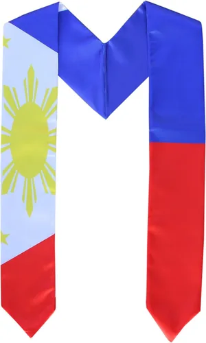 Vista 6 de Del Mex Bufanda de graduación con bandera de país y estola, orgullo de graduados Argentina