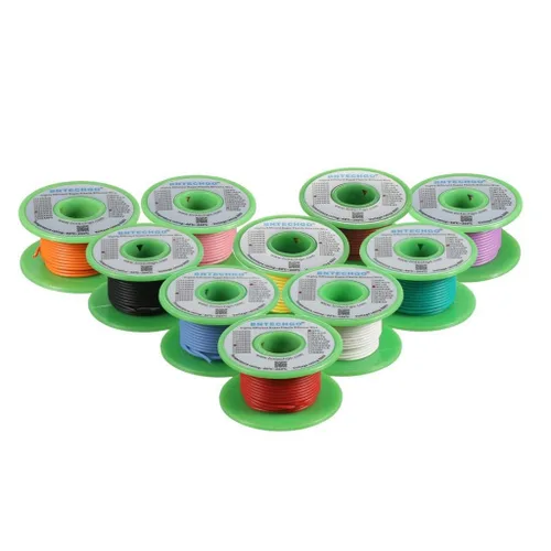 Vista 11 de BNTECHGO Kit de cables de silicona de calibre 16, 10 colores, cada uno de 25 pies. Cable flexible de cobre estañado trenzado de 16 AWG