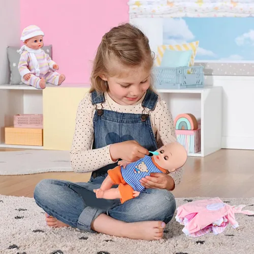 Vista 6 de Alive - Accesorios de ropa para muñecas de bebé, 9 conjuntos para muñeca de bebé de 14 a 15 pulgadas y muñeca de 18 pulgadas, vestido de ropa
