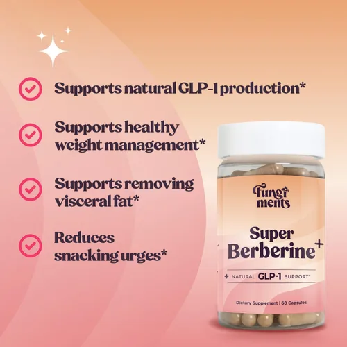 Vista 2 de Fungiments Super Berberine – Suplemento natural para la pérdida de peso y metabólica para la salud – Apoya la glucosa y el metabolismo del azúcar