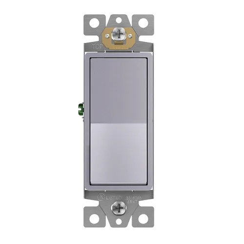 Vista 34 de ENERLITES Interruptor de luz de paleta decorativa de 3 vías, acabado brillante, un solo polo o tres vías, 3 cables, tornillo de puesta a tierra