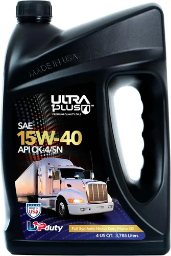 Vista 2 de SAE 15W-40 Aceite de motor diésel totalmente sintético de servicio pesado - Aceite de motor 15W 40 API CK-4/SN (1 galón) Delivers superior wear