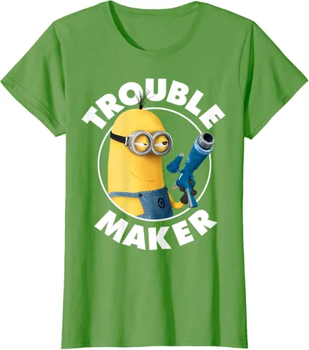 Vista 4 de Despicable Me Minions Kevin Fabricante de Problemas Gráfico Camiseta Negro