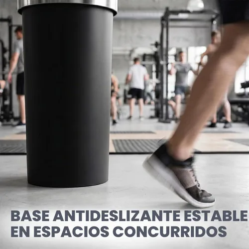 Vista 5 de SIMPLI-MAGIC Bote de basura de 16 galones (60L) con tapa abierta – Bote de basura comercial redondo – Resistente a las manchas, fácil de limpiar