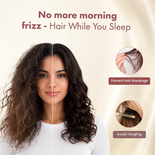 Vista 3 de LUCE Funda de almohada de satén de 600 hilos, comodidad sedosa para cabello y piel, similar a las fundas de almohada de seda para un sueño