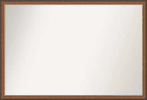 Vista 256 de Amanti Art Espejo de baño de bronce para sobre fregadero, 29 x 19 pulgadas, espejo rectangular de bronce antiguo, marco de madera tradicional