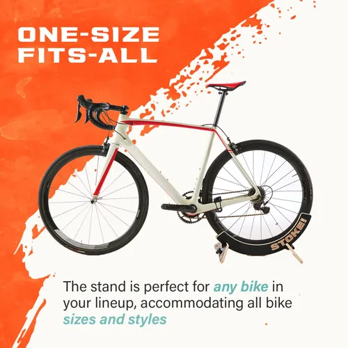 Vista 3 de Ninja - Soporte de bicicleta MTB, soporte de bicicleta Performance Stoke, soporte ajustable para bicicleta de carretera, grava, BMX, montaña