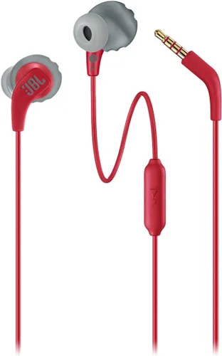 Vista 10 de JBL Endurance Run 2 con cable - Audífonos deportivos impermeables en el oído con cable, sonido JBL Pure Bass, llamadas manos libres, nunca duele.