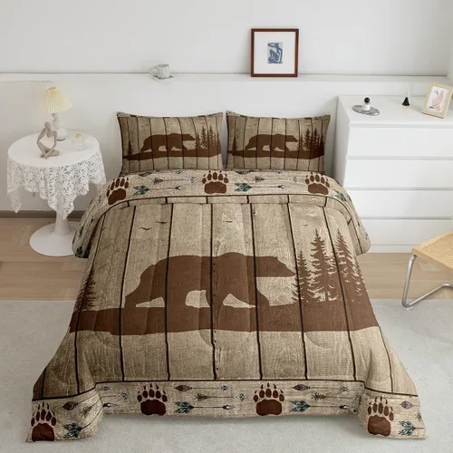 Vista 49 de Feelyou, juego de ropa de cama estilo vaquero tamaño individual para niños, juego de edredón occidental para niños y niñas, desierto del lejano