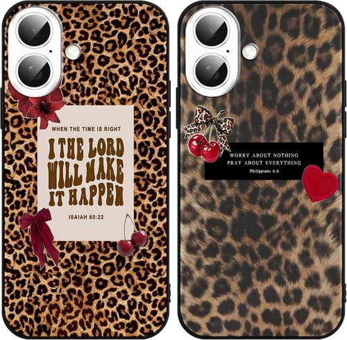 Vista 49 de Paquete de 2 fundas para iPhone 11 de 6.1 pulgadas con frase de fe Estético.