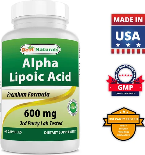 Vista 6 de Best Naturals Ácido alfa lipoico 600 mg y complejo B-100