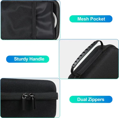 Vista 4 de BOVKE Funda de transporte para iHealth Track Smart Monitor de presión arterial superior del brazo, iHealth Bluetooth para máquina de presión Negro
