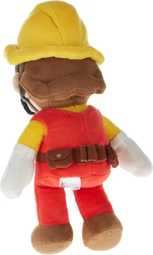 Vista 2 de Little Buddy 1731 Super Mario Maker 2 - Builder Mario Plush, 9.5", amarillo