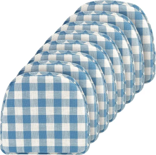 Vista 123 de Klear Vu Raindrop The Gripper - Cojines antideslizantes para silla, suaves y cómodos, almohadillas para asiento, almohadón para cocina, comedor u