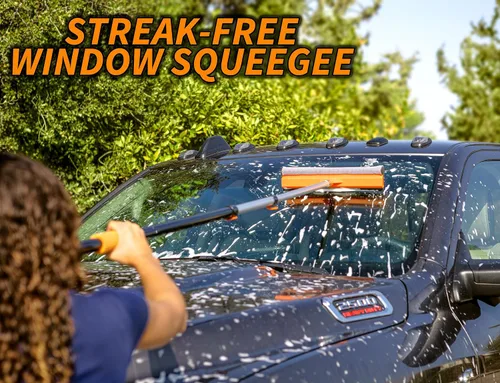 Vista 5 de Kit de cepillo de lavado para coche y RV con mango extensible largo de 48-144 Car, Truck Washing Kit with Microfiber Car Mop, Soft Washing Brush