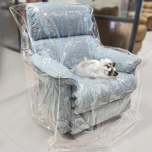 Vista 3 de Swanna Funda de plástico para muebles reclinables, bolsa transparente para mudanza, funda impermeable resistente para mascotas, protector
