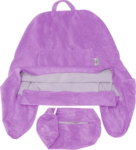 Vista 93 de Funda de almohada Husband Pillow solo para lectura - Funda para silla de lectura con generosos bolsillos traseros y laterales - Morado claro
