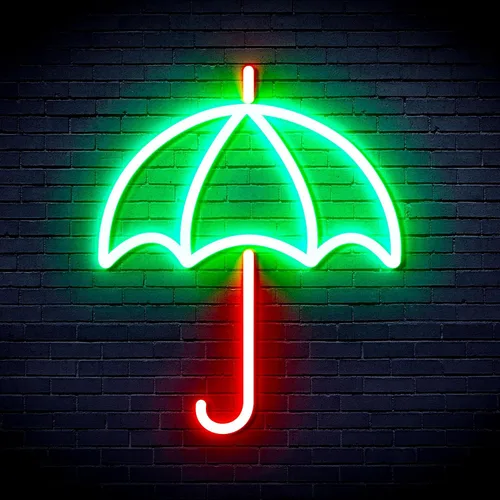 Vista 24 de ADVPRO Paraguas Flex Silicona LED Neon Sign - Púrpura - st16s33-fnu0016-p