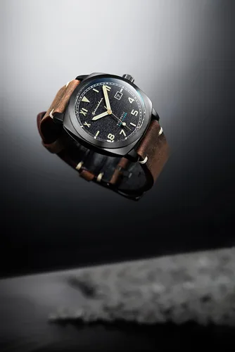 Vista 4 de Spinnaker Mens 42mm Hull California Automatic 3 Hands Watch with Genuine Leather Strap SP-5071