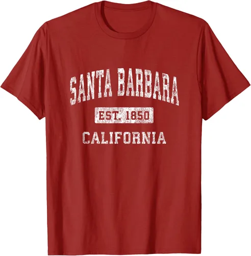 Vista 57 de Camiseta deportiva clásica de Santa Bárbara California CA, Negro, S