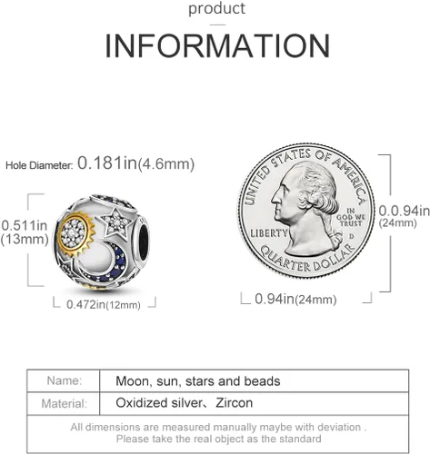 Vista 2 de Parmuz Charms for Bracelets 925 Sterling Silver summer travel Ocean Lucky charm beads Pendant Jewelry Gift for Woman Teen Girl Mom Daughter