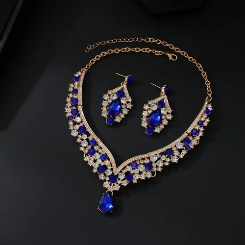 Vista 8 de Conjunto de tiaras y corona Azul