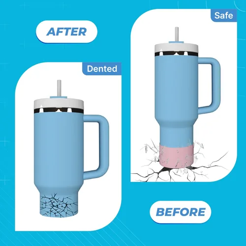 Vista 3 de Elevate 2 fundas de silicona compatibles con Stanley Quencher de 40 onzas, vaso de 30 onzas con asa, IceFlow de 20 onzas, cubierta inferior