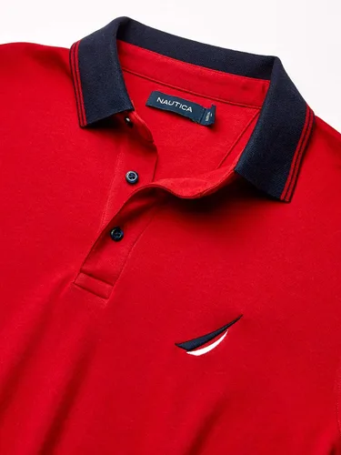 Vista 4 de Nautica Polo de manga corta 100% algodón con punta de hombre